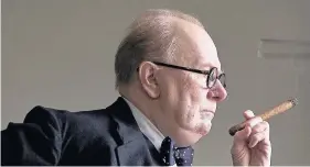  ??  ?? > Actor Gary Oldman in his remarkable, award-winning portrayal of Churchill in The Darkest Hour