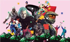  ?? Illustrati­on: Guardian Design ?? ‘Video games are bigger business than ever before’ … the various on-screen depictions of gaming over the years.