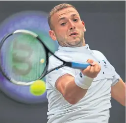  ?? Picture: PA. ?? Dan Evans will now face five-time champion Roger Federer in the third round.