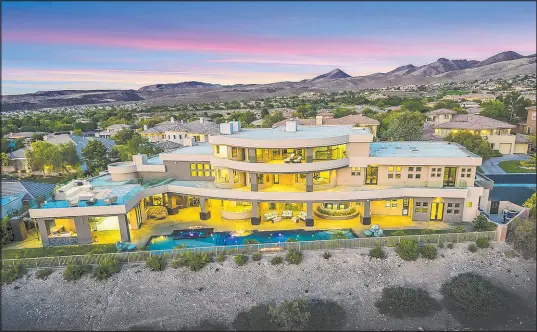  ?? Realty One Group ?? The fourth highest sale of the month took place in Anthem Country Club in Henderson when a 14,703 square-foot home on Anthem Pointe Court sold for $7.8 million.