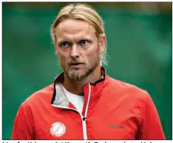  ?? FOTO: ANITA GRAVERSEN ?? Lige for tiden er det Kenneth Carlsen, der er Holger Runes træner.