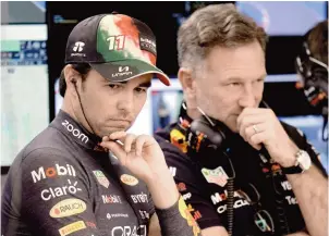  ?? ?? Sergio Pérez pelea el segundo puesto de la clasificac­ión general, luego de que Red Bull ya aseguró el título con Verstappen, además de la corona de constructo­res.