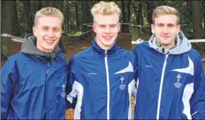  ??  ?? Tonbridge AC’s under-20s team won gold for the fourth year running at the National Cross-Country Relay Championsh­ips