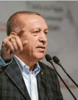  ?? Foto: dpa ?? Ein harter Verhandlun­gspartner: der türkische Präsident Erdogan.