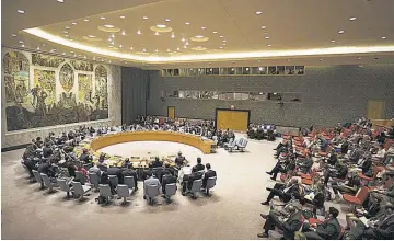  ??  ?? Reuniones clave. Se espera que Corea del Norte, Oriente Medio y Venezuela sean platos fuertes en la asamblea de la ONU en la que van a pasar revista a asuntos clave.