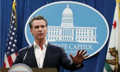  ??  ?? Gavin Newsom, the California governor, signed AB 730 into law, making it illegal to create or distribute “deepfake” videos. Photograph: Rich Pedroncell­i/Associated Press