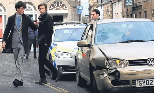  ?? Picture: Mhairi Edwards. ?? The collision happened at the corner of Church Street and Market Street, injuring four students.