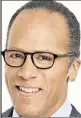  ??  ?? LESTER HOLT Will remain anchor.