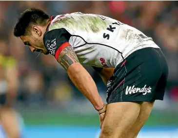  ?? GETTY IMAGES ?? This year’s playoff loss to Penrith wasn’t Shaun Johnson’s finest hour as a Warrior.