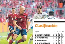  ??  ?? LÍDER. Arjen Robben destaca en el Bayern Múnich.