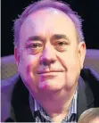  ??  ?? SUPPORT Salmond spoke at Shirley’s ball