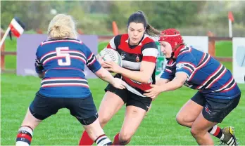  ??  ?? Winger County skipper Rachel Shankland scored on her debut against France last season