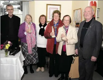  ??  ?? At the special ceremony to celebrate 25 years of Tubbercurr­y Daycare Centre -Father Martin Jennings, Sister Angela Durkin, Ms Maureen Veasey, Sr Mary Richardson, Sr Catherine Jordan (the first manager at the centre) and Mick Burke. Pic: Tom Callanan.