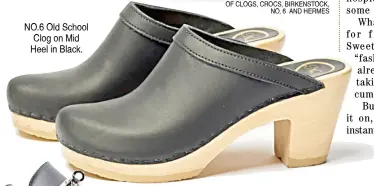  ?? ?? no.6 old school Clog on mid heel in Black.