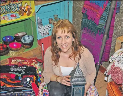  ??  ?? Sasha McKinlay’s business sells Fairtrade goods from around the world.