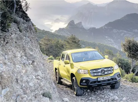  ??  ?? The X-Class is due for release in November and has been jointly developed with the Nissan-Renault Alliance