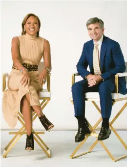  ?? HEIDI GUTMAN/ABC ?? “Good Morning America” co-hosts Robin Roberts and George Stephanopo­ulos are the longest serving pair of hosts on any of the ABC, CBS or NBC morning news shows.