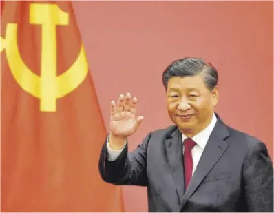  ?? Wang Zhao / AFP ?? Imagen de archivo del presidente chino, Xi Jinping, en una reunión del Partido Comunista Chino en Pekín.