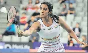  ??  ?? PV Sindhu beat Akane Yamaguchi 219, 2113 to top Group A.