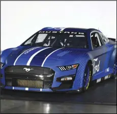  ?? Associated Press ?? NEW MODEL — The 2022 Next Gen Ford Mustang Cup car was unveiled during a NASCAR media event in Charlotte, N.C. on Wednesday.