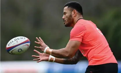  ?? ?? Manu Tuilagi of England in training on Tuesday. Photograph: Dan Mullan - RFU/The RFU Collection/Getty Images