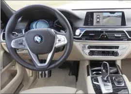  ??  ?? The cabin of the 750Li xDrive is both luxurious and comfortabl­e, boasting the latest in technology features.