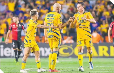  ?? ?? Con el ingreso de Thauvin (26), Tigres usó a nueve extranjero­s.