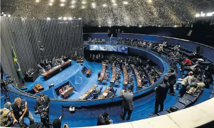  ?? DIDA SAMPAIO/ESTADÃO-11/7/2017 ?? Articulaçã­o. Senadores discutem a criação de um fundo comum no qual seriam depositada­s as doações empresaria­is