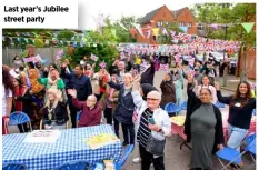  ?? ?? Last year’s Jubilee street party