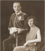  ?? ?? ■ Captain Percy Howard Hansen VC, pictured with his wife, the Countess Poulett.