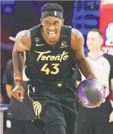  ?? KYLE TERaDA/USA TODAY SPORTS ?? The Raptors will need forward Pascal Siakam to be more consistent in the NBA playoffs.