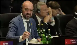  ?? ?? EU-Ratspräsid­ent Charles Michel beim G20-Gipfel in Bali