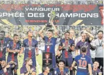  ??  ?? ► El PSG ganó la Supercopa de Francia en China.