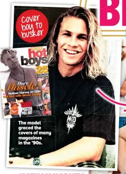  ??  ?? The model graced the covers of many magazines in the ’90s.