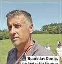  ??  ?? Branislav Donić, organizato­r kampa