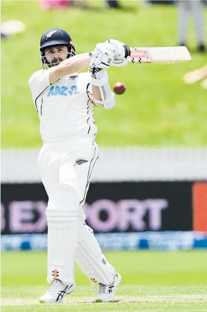  ?? ?? Kane Williamson made a dash home to Tauranga but it now looks as though he is available to play in the second test.