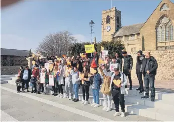  ?? ?? North East Day of Action for Refugees at Sunderland Minster in March.