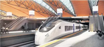  ??  ?? > Midlands Connect revealed plans to directly link Birmingham, Nottingham and Leicester with high speed trains