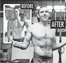  ?? ILLUSTRATI­ON BY GREG HESTER ?? Reporter A.J. Perez lost 20.9 pounds in 211⁄ days. 2