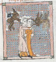  ??  ?? Distintas representa­ciones medievales del travestism­o.
Gárgolas (Illustrate­d Guide to Medieval Love Part I. )
Juana de Arco
Lechery