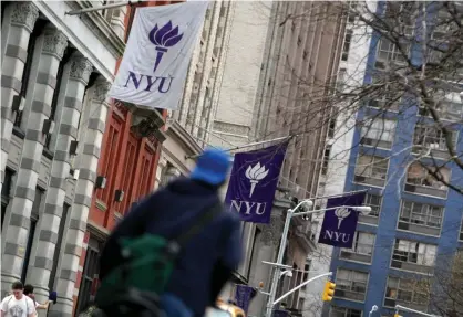  ??  ?? ‘Over the past few days, the roughly 12,000 students living in the NYU housing system saw the situation escalate around us and heard nothing from administra­tors.’ Photograph: Jin Lee/Bloomberg via Getty Images