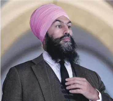  ?? JUSTIN TANG / THE CANADIAN PRESS ?? In winning the NDP leadership, Jagmeet Singh proved his ability to draw a crowd, raise money, marshal volunteers and get his supporters to cast ballots. But as a federal leader, he’s inexperien­ced and admits he’s still learning.