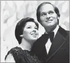  ?? JEAN-PIERRE KARSENTY ?? Husband-and-wife team David Doane and Marie Laferrière perform in a 1979 RadioCanad­a TV special of works by Schumann.