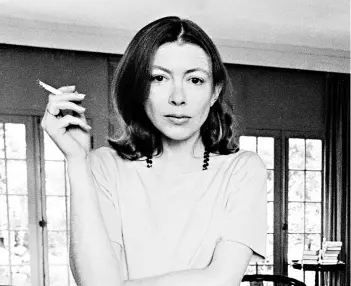  ??  ?? ► La escritora Joan Didion.