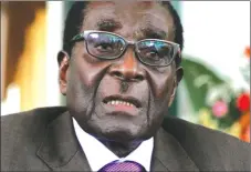  ??  ?? Former President Mugabe