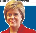  ??  ?? Scotland’s First Minister writes for the Evening Times