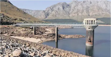  ?? PICTURE: BRUCE SUTHERLAND ?? DRY GULCH: Wemmershoe­k Dam.