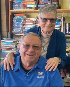  ?? ?? Photo contribute­d
Paulette and Maurice at the Mad Hatter Book Store they bought 10 years ago.