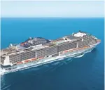  ?? MSC CRUISES ?? At 167,600 tons, MSC Meraviglia becomes the seventh-largest from any line.
