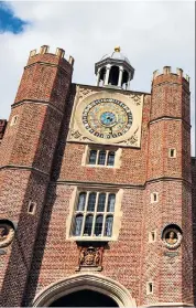  ??  ?? Hidden history: exploring Hampton Court Palace